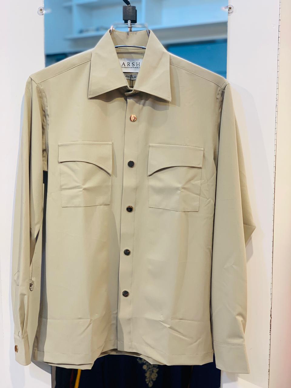 Double Pocket Classic Shirt – Grey